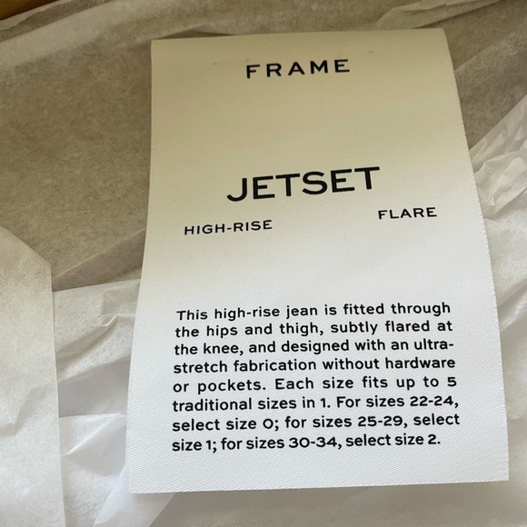 Frame Denim The Jetset Flare in Noir Coated Size 1 - Picture 5 of 8
